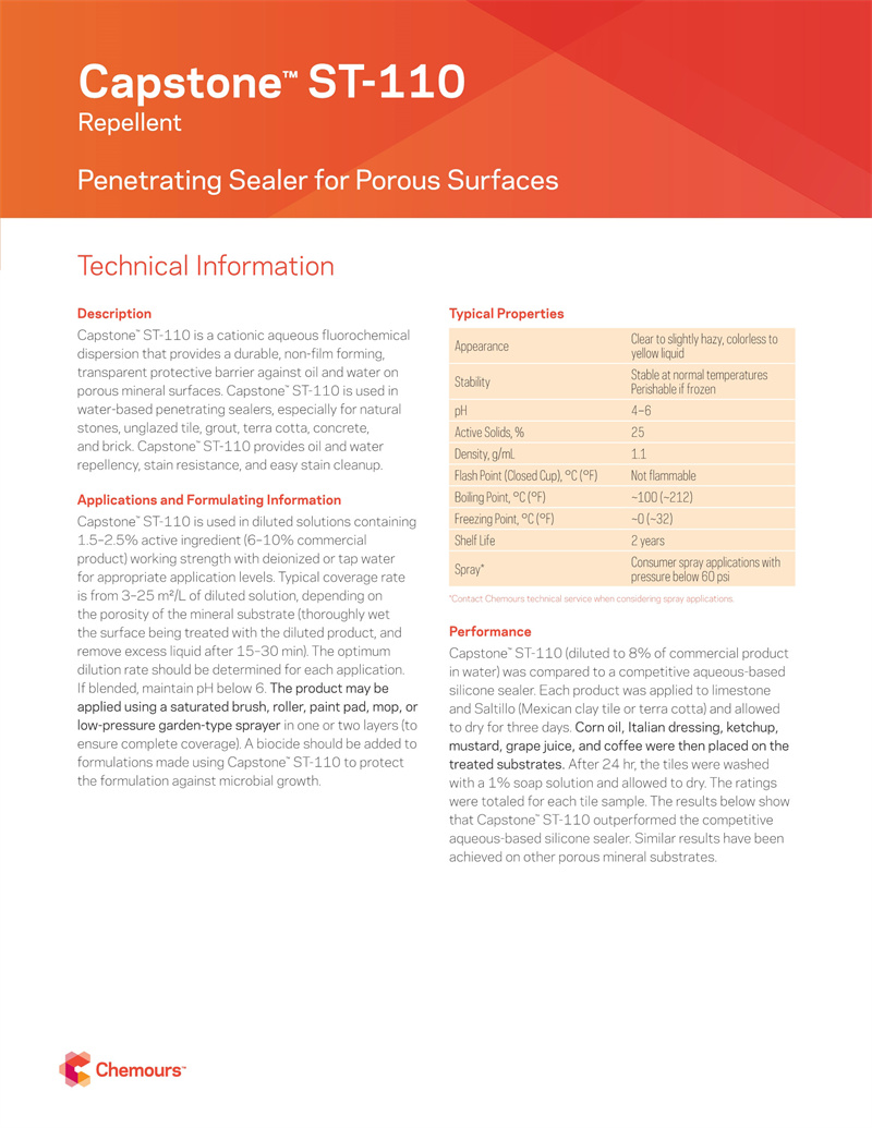 頂石Capstone? ST-110水性石材防護劑(圖4)